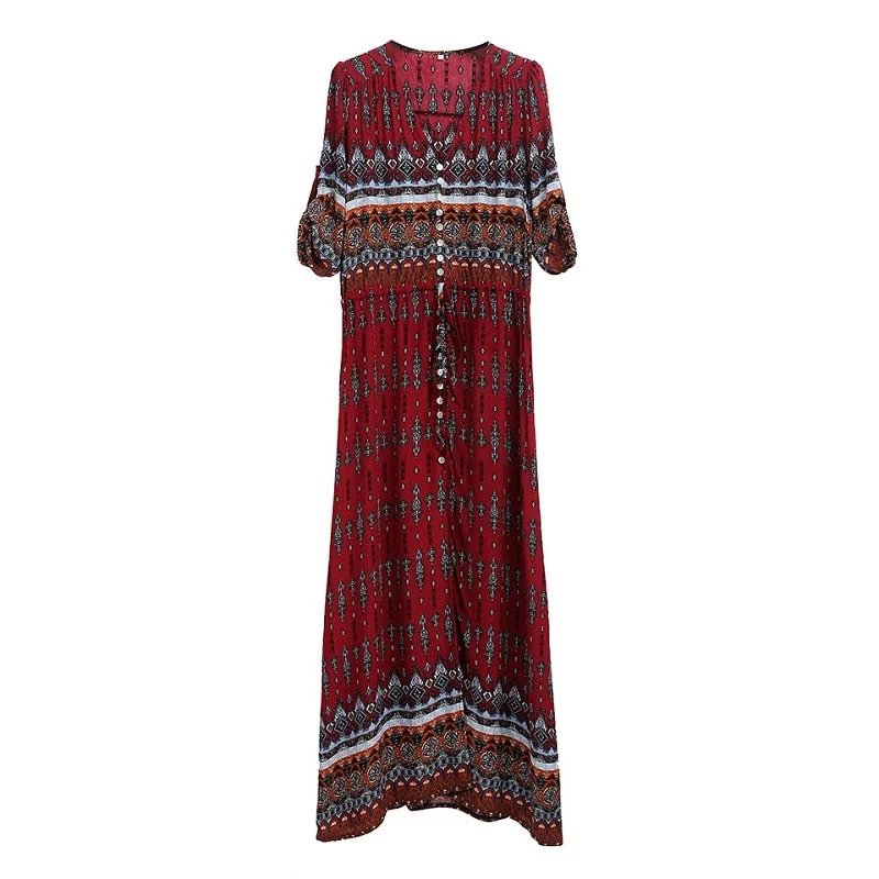 Summer 2019 Casual Sleeveless Maxi Dress Vintage Loose Women Clothes Beach Sexy Dress Fashion Elegant High Waist Long Dresses