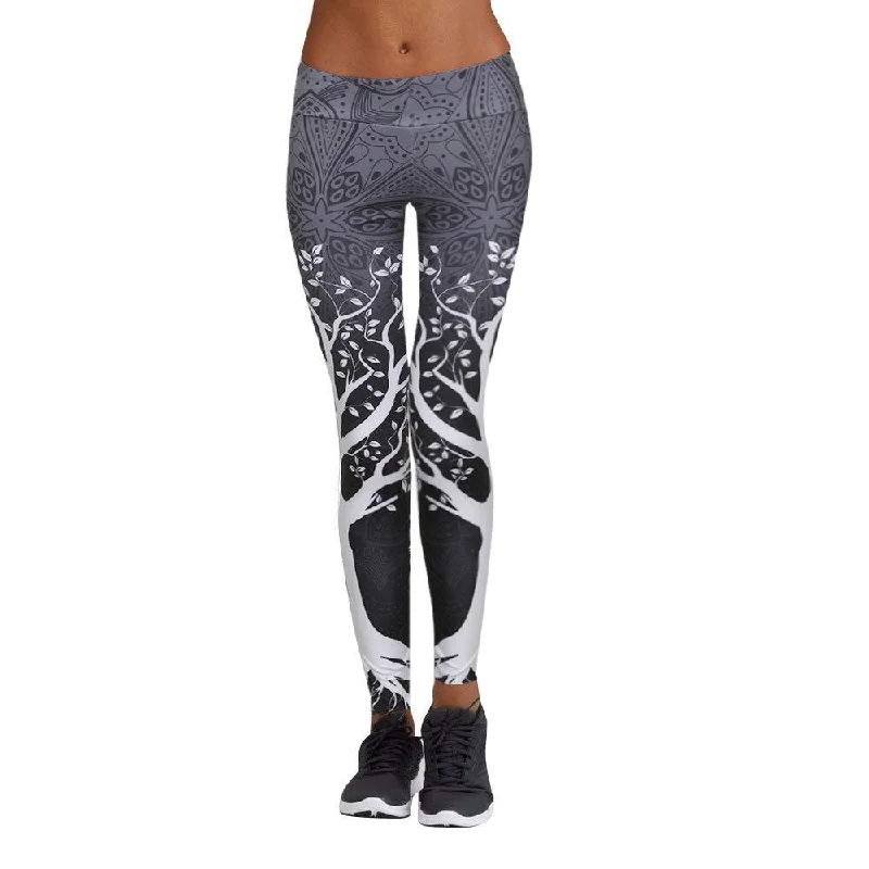 Women Printed Sports Workout Gym Fitness Exercise Athletic Pants Sport Leggings Running Pants Women Stretchy Gym